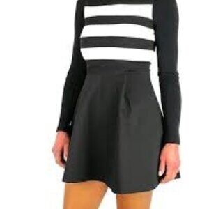 BCBGeneration Mock Neck Skater Dress
